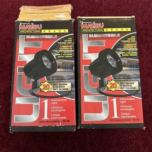 2X Malibu Architectural Grade Submersible Light CL115 Black - Picture 1 of 8