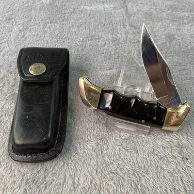 Vtg Kershaw Knife Folding Field lll # 1055 Japan w/ Sheath Beautiful - Image 1 of 4