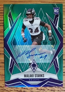 2025 Panini Phoenix - Green Auto #195 Malaki Starks (RC) /25 - Foto 1 di 2