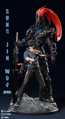 Anime Sung -jin Woo - Solo Leveling- Painted Figure Scale 1:8 -3D Resin  Printed - Image 1 of 4