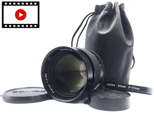 [Near MINT w/ Case] Contax Carl Zeiss Planar T* 85mm F/1.4 Lens MMJ From JAPAN - Picture 1 of 24