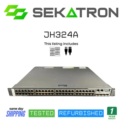 🔀 HPE JH324A 5130 48G 4SFP+ 1-Slot HI Switch w/ 2× AC ⚡ Fast Ship - Image 1 of 2