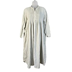 Camisón vintage LL Bean Dobby franela pintuck M Cottagecore Prairie Country - Imagen 1 de 13