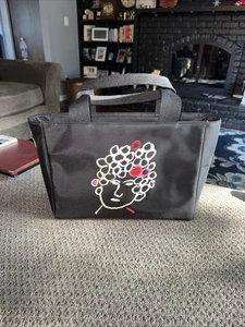 Neu Kate Spade/Maira Kalman Vintage Tasche schwarz ohne Etikett - Bild 1 von 6