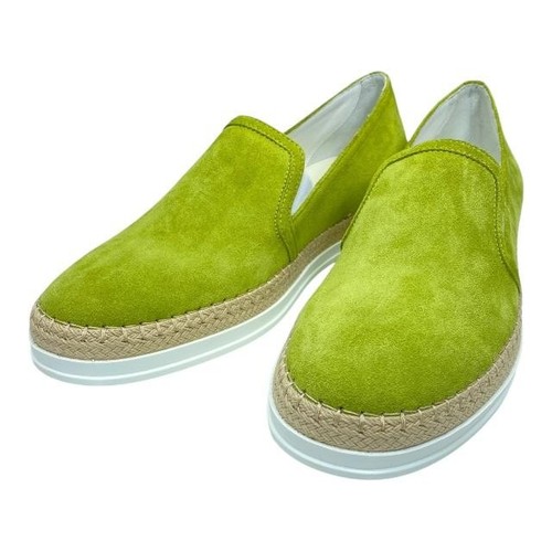 TOD’S Scarpe TODS TOD'S scarpe slip on scarpe da guida espadrillas scamosciate verde chiaro taglia