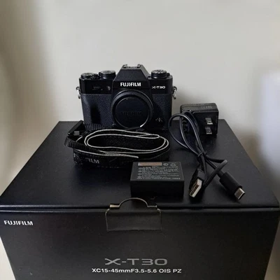 Fujifilm X-T30 26.1MP Mirrorless Camera Digital Black Set w/ Box - Image 1 of 4
