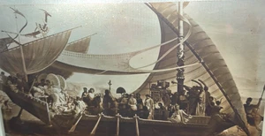 Antikes Glas Foto mit positiver Transparenz von Antonius & Kleopatra Schiff - Bild 1 von 2