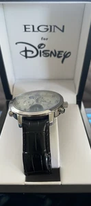 Elgin Automatikuhr Disney Mickey 2L27 Water Resistant, Echtlederarmband - Bild 1 von 4