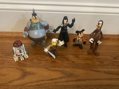 Conjunto de 6 bonecos de ação Star Wars 2013 parques da Disney Pateta Mickey Mouse Pateta - Imagem 1 de 4