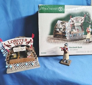 Dept 56 Christmas In The City Village Lobster Trap Boardwalk Booth 59464 - Picture 1 of 11