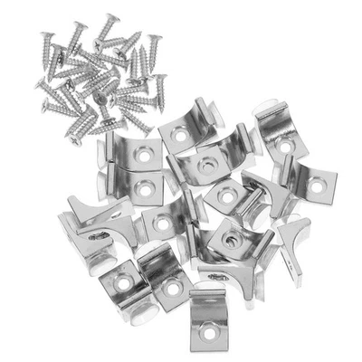 20 Pcs Staffe Per Mensole Galleggianti Supporto Sugli Scaffali Di - Immagine 1 di 4