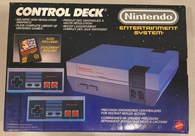 1988 NINTENDO NES CONTROL DECK CONSOLE BUNDLE W/ MARIO MATTEL CANADIAN BOX CIB