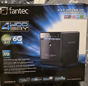 FANTEC QB-35US3-6G 4 Bay 3.5" HARD DRIVE USB 3.0 (No Power Cable) - Picture 1 of 8