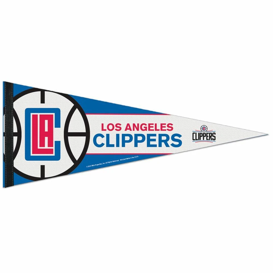 LOS ANGELES CLIPPERS ROLL UP FELT PREMIUM PENNANT 12"x30" NEW WINCRAFT 👀 - Image 1 of 1