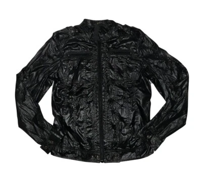 Chaqueta ligera Diesel vintage de poliéster con cremallera para mujer negra talla pequeña Foto 1 de 4