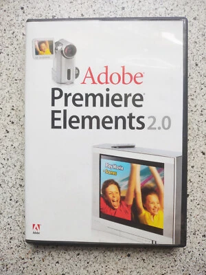 Official Adobe Premiere Elements 2.0 - Vintage Software (2007) on CD Complete - Image 1 of 4