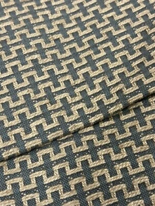 Duralee Blue Ivory Beige Woven Upholstery Fabric 3.3 Yards - Picture 1 of 5