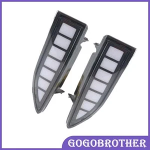 2Pcs Daytime Running LED Lamps DC 12V 5500-6500K Plastic For X-trail Rogue 2022 - Picture 1 of 7