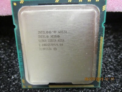 INTEL - AT80601000897ABS LBKR - CPU - Xeon W3530 Quad CR 2.80GHz FCLGA1366 - Image 1 of 2