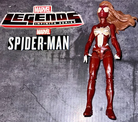 Marvel Legends Hobgoblin Build A Figure BAF Series Spider Woman Girl 6" Cover
