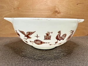 Pyrex Early American Brown Cinderella Bowl #443  2-1/2 qt - Picture 1 of 8