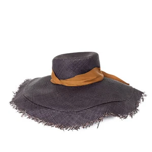 Zimmermann Hat Women Raffia Beach Hat Blue - Picture 1 of 3