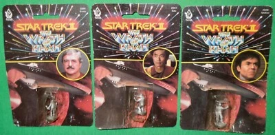 VTG 1983 FASA Star Trek II RPG 25mm Metal Miniatures Scotty, Sulu & Chekov, MOC - Image 1 of 4