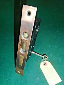 CHANTRELL TOOL CO. #391 ENTRY MORTISE LOCK w/KEY RECONDITIONED 7" FACE (15162-9) - Picture 1 of 9