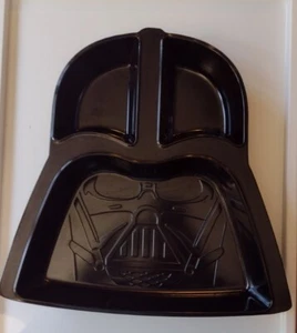 Star Wars Darth Vader Helmet Chip n Dip Snack/Candy Tray Disney by Zak Black - Picture 1 of 8