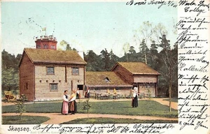 Skansen Blokinge Ryggasstuga Postcard AK 1901 - Picture 1 of 2