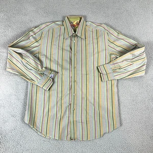 Robert Graham Shirt Mens Extra Large Multicolor Striped Long Sleeve Stylish - Picture 1 of 9