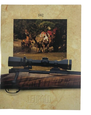 Leupold  1992 Scopes Optics Catalog High Quality Pictures/28 pages EXC - Image 1 of 4