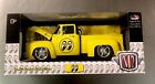 M2 MACHINES MOONEYES 1956 FORD F-100 PICKUP TRUCK R58 YELLOW/BLACK  1/24 SCALE
