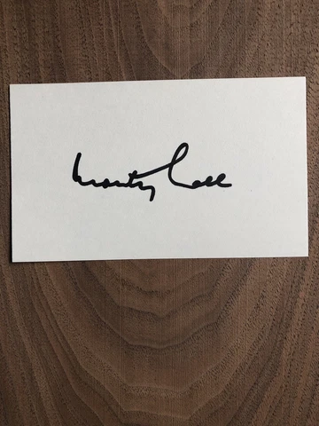 Monty Hall Lets Make A Deal TV Autograph Signature Signed Card Cover