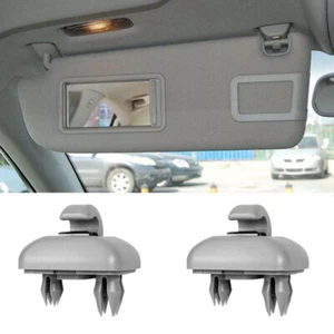 2x Sonnenblende Haken Halter Grau für Audi A1 A3 A4 RS4 A5 Q3 Q5 TT 8W0857562A - Bild 1 von 9
