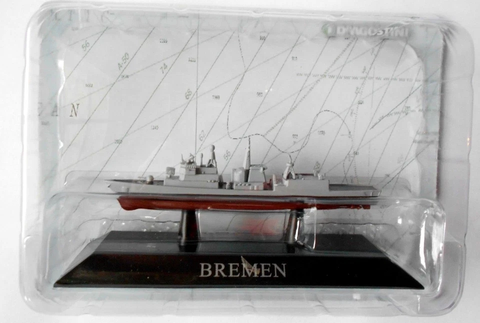  DIE CAST NAVI DA GUERRA  - BREMEN - KLASSE - SCALA 1/1250 DEAGOSTINI [33] - Immagine 1 di 1