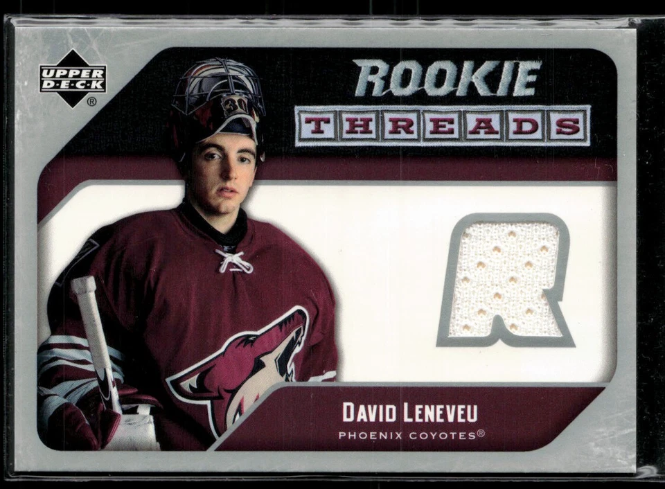 2005-06 Upper Deck Rookie Threads #RT-DL David Leneveu RC - Image 1 of 2