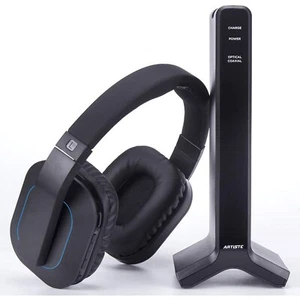 🔥ARTISTE Wireless Headphones w/ Transmitter Optical Fiber Output 100ft Range🔥 - Picture 1 of 6