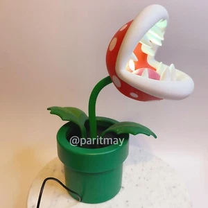 Nintendo Super Mario Bros Figural USB Lamp Piranha Plant - 12" LED Light (NIB) - Picture 1 of 9