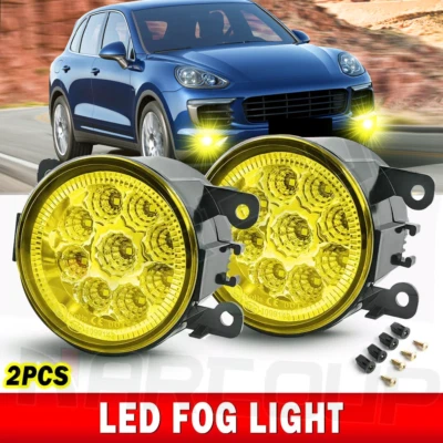 Комплект из пары желтых светодиодных противотуманных фар левая левая левая и правая правая правая для Porsche Cayenne 2005-2018 - Изображение 1 из 4