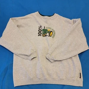 Pure Country Men's Large Gray Sportek Pullover Crewneck Sweatshirt - Picture 1 of 8