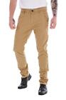 Mens Boys Slim Fit Cotton Chinos Trousers Casual Wear Fly Zip Regular Tan Pants