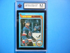 1979/80 O-PEE-CHEE HOCKEY CARD #87 MIKE KASZYCKI ROOKIE KSA 8.5 NMMT+ SHARP+ OPC