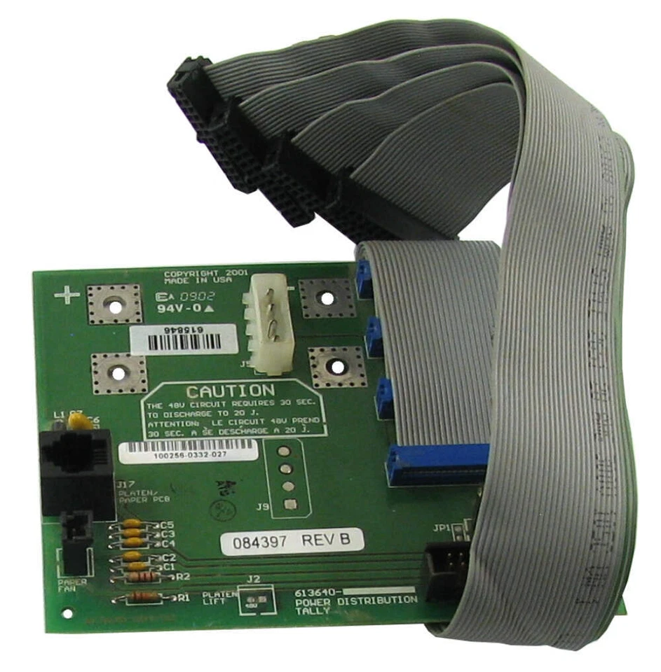 TallyGenicom 093631 ~ Tallygenicom Power Dist PCB T6218 - Image 1 of 1