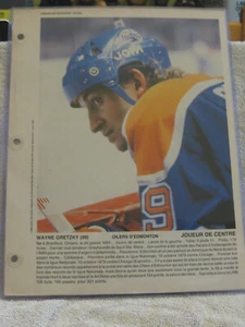 1982 Wayne Gretzky French Magazine DIMANCHE DERNIERE HEURE 8 X 11 PHOTO Oilers - Picture 1 of 6