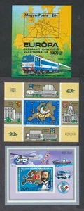 Hungary 2580, 2666, 2695 1979-81 IMPERF  Europe Maps S.S. Train Red Cross Peace - Picture 1 of 2