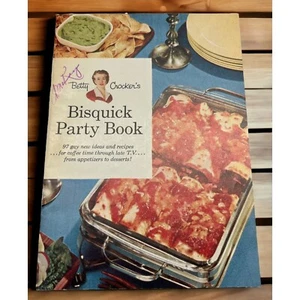 Betty Crocker Bisquick Party Book Cooking Booklet 97 Recipes Vintage 1957 - Picture 1 of 8