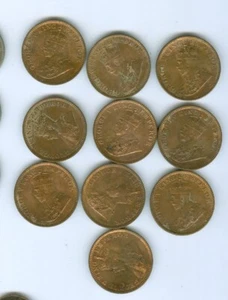 10 INDIEN 1934-C QUARTER ANNAS IN BANKFRISCHEM ZUSTAND - Bild 1 von 2