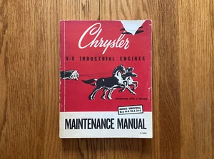 Original Vintage 1955 Chrysler V-8 Industrial Engines Service Manual VGC - Picture 1 of 17