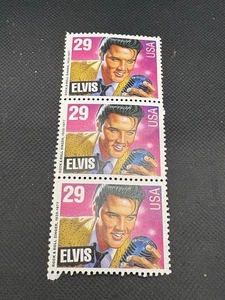 Elvis Presley Rock and Roll Singer, 1935-1977 Postage stamps 3 stamps, 29 cent. - Picture 1 of 2